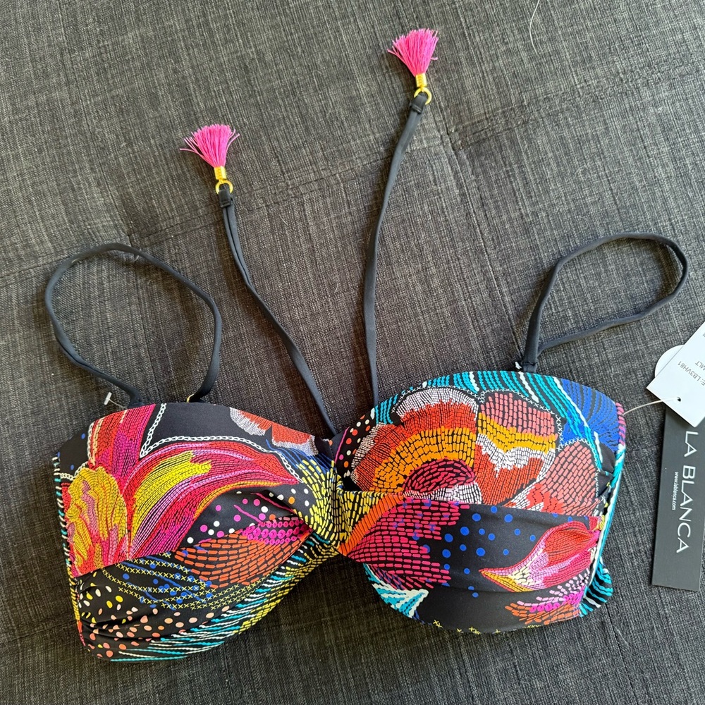 La Blanca Multicolor Bikini Top